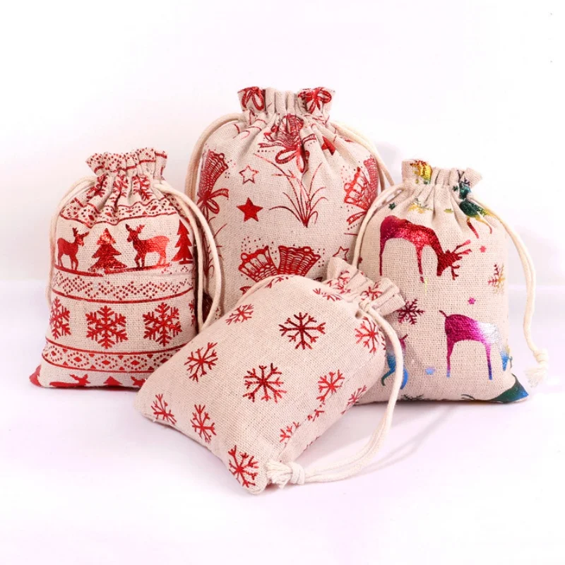 Hemp Rope Drawstring Cotton Cloth Bundle Pocket Can Hold Christmas Gifts Apple Candy Packaging Storage Bag Christmas Supplies
Hemp Rope Drawstring Cotton Cloth Bundle Pocket Can Hold Christmas Gifts Apple Candy Packaging Storage Bag Christmas Supplies