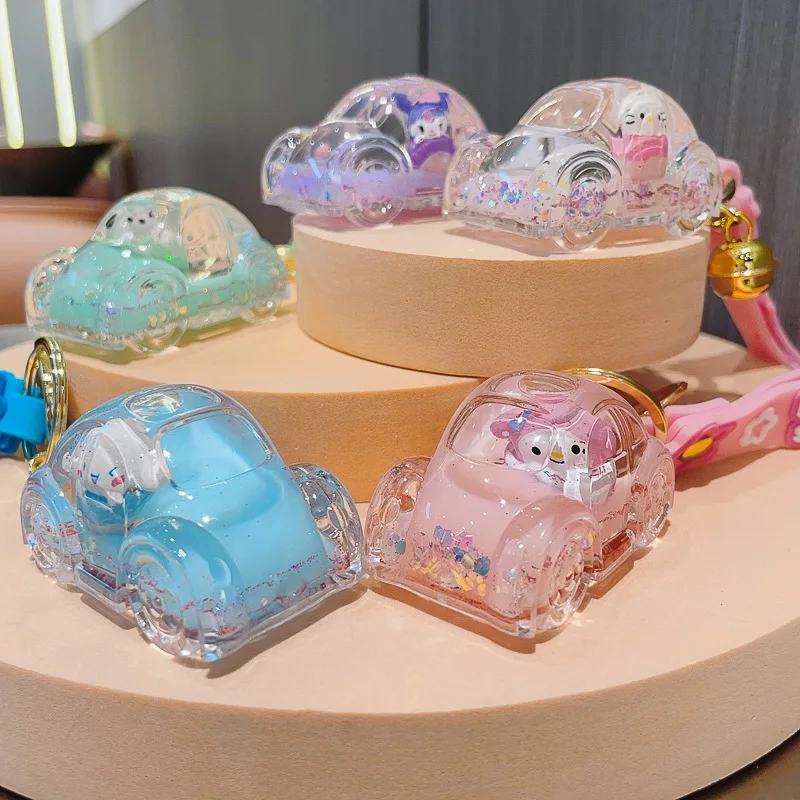 New Beautiful New Cartoon Quicksand Car Sanrio Keychain Cute Kouromi Drift Bottle Key Chain Pendant Accessories Small Gifts
New Beautiful New Cartoon Quicksand Car Sanrio Keychain Cute Kouromi Drift Bottle Key Chain Pendant Accessories Small Gifts
