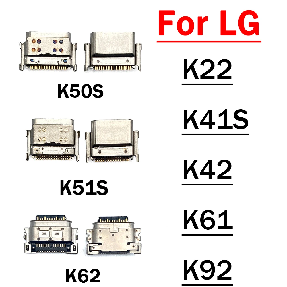 

20Pcs/lots Original Micro USB Charging Connector Jack Charger Port Socket For LG K22 K41S K42 K50S K51S K61 K62 K92 Q60 V30 V40