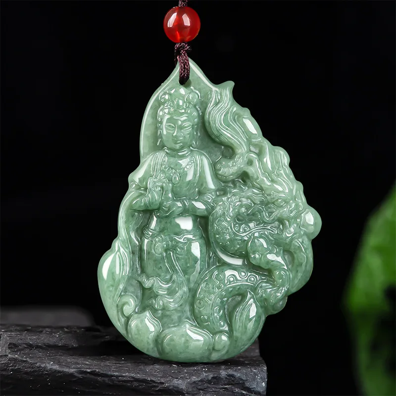 MaiChuang/Natural Jade Auspicious Dragon Guanyin Necklace Pendant Hand-carved Men and Women Fine Jewelry Amulet Send Certificate
MaiChuang/Natural Jade Auspicious Dragon Guanyin Necklace Pendant Hand-carved Men and Women Fine Jewelry Amulet Send Certificate