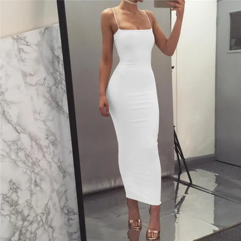 Bodycon Dresses for Women Summer 2022 New Women White Black Strap Midi Dress Bodycon Sexy Streetwear
Bodycon Dresses for Women Summer 2022 New Women White Black Strap Midi Dress Bodycon Sexy Streetwear