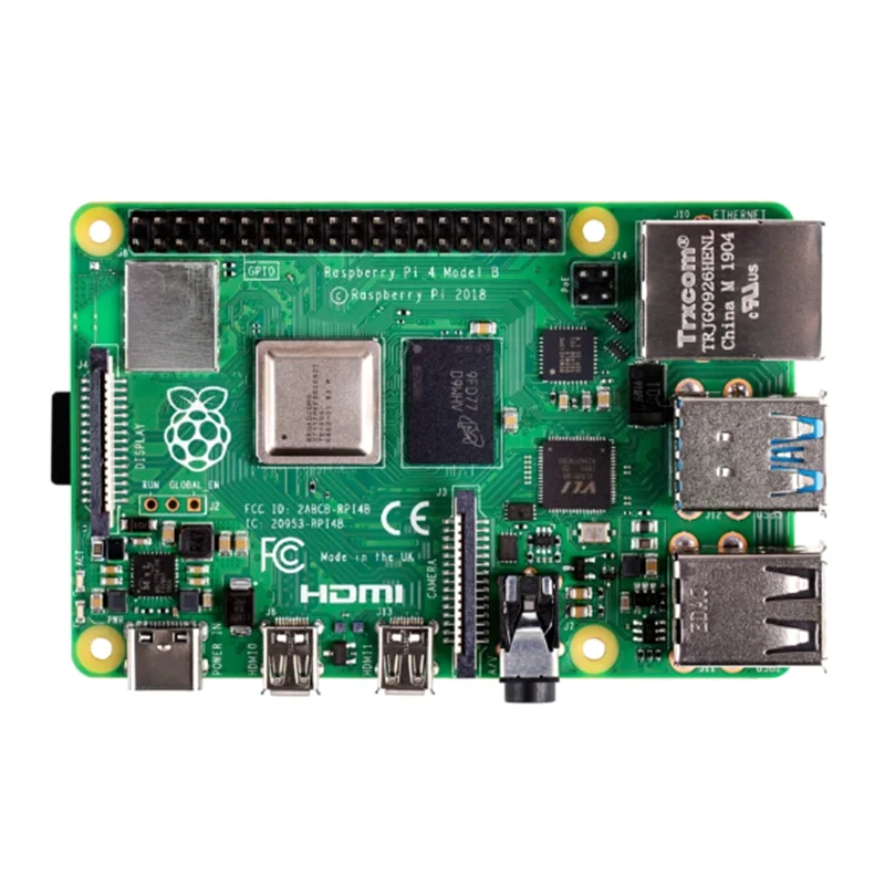 

Raspberry Pi 4 Model B 1/2/4/8 GB RAM Cortex-A72 ARM v8 64-bit SoC 1.5GHz Gigabit Ethernet WiFi BLE 4K Video RPi 4B Pi4