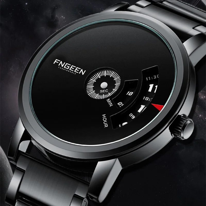 2023 New Creative Concept Watch For Men Luxury Black Stainless Steel Waterproof Fashion Wormhole Casual Wristwatches Male Clock
2023 New Creative Concept Watch For Men Luxury Black Stainless Steel Waterproof Fashion Wormhole Casual Wristwatches Male Clock