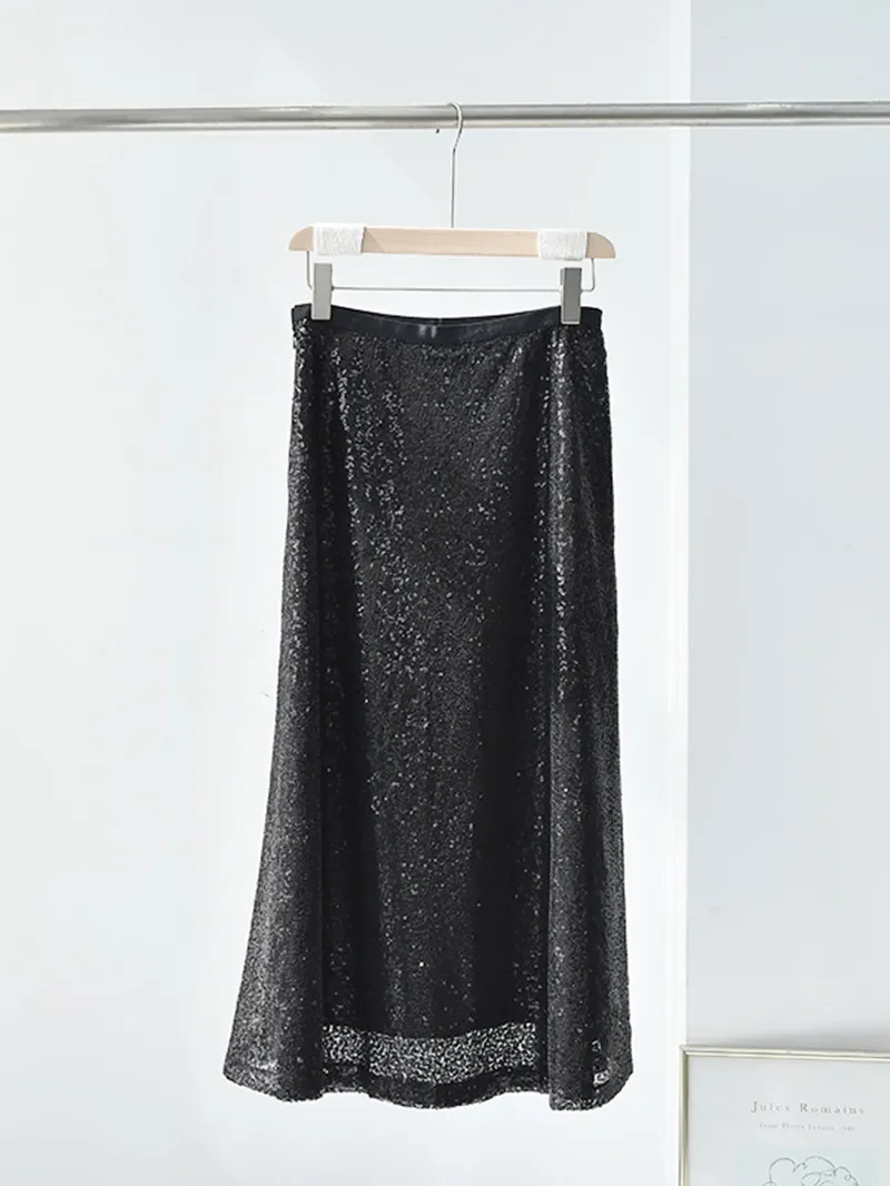 Women's Mid-Length Skirt 2023 New Summer Shiny Sequin Fashion High Waist Casual Midi A-Line Jupe
Women's Mid-Length Skirt 2023 New Summer Shiny Sequin Fashion High Waist Casual Midi A-Line Jupe