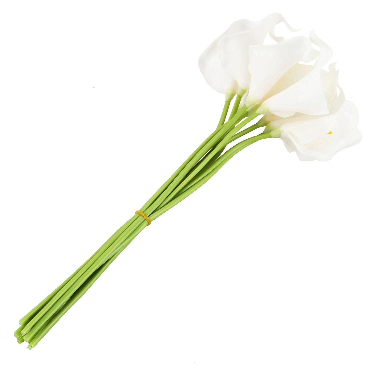 Calla Lily Свадебный букет для невесты, 10 головок, латексные, настоящие на ощупь KC51, белый
Calla Lily Свадебный букет для невесты, 10 головок, латексные, настоящие на ощупь KC51, белый