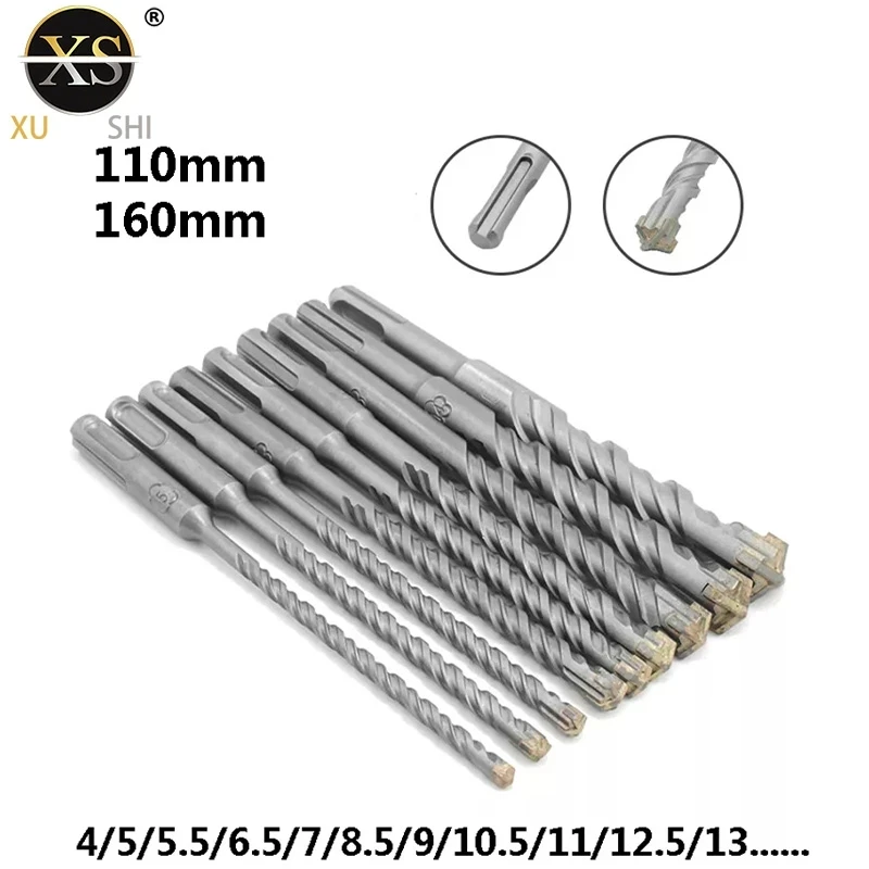 110mm 160mm cross electric drill bit non-standard drill bit concrete drill bit round shank (sds-plus) 5-25mm through the wall
110mm 160mm cross electric drill bit non-standard drill bit concrete drill bit round shank (sds-plus) 5-25mm through the wall