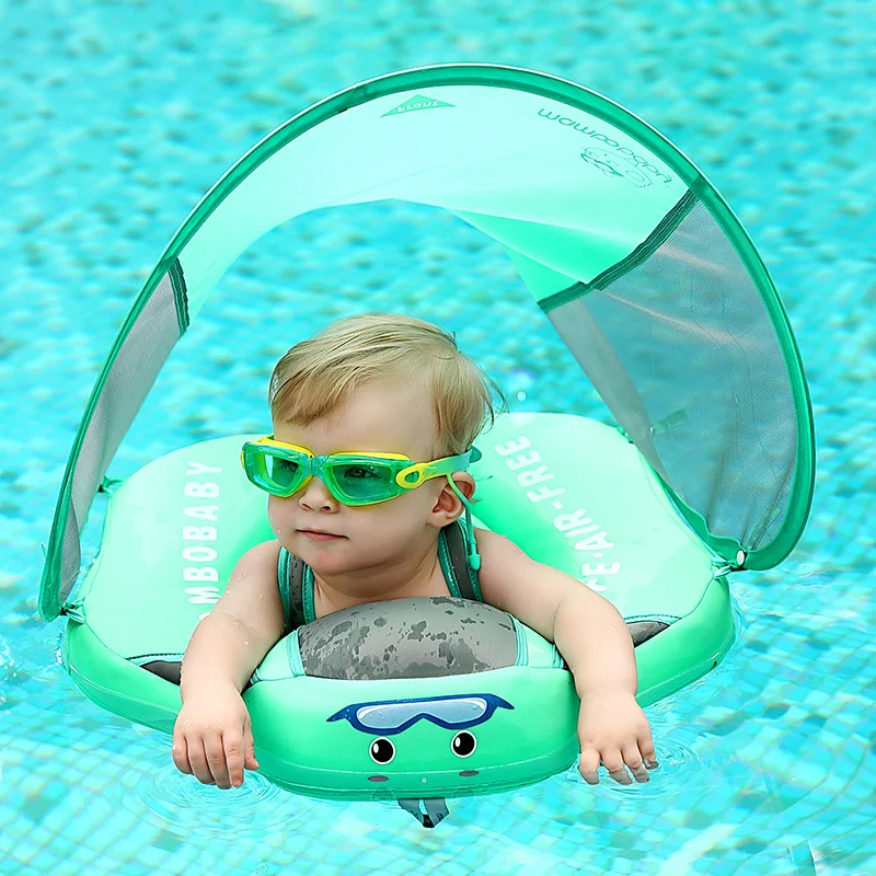 

Baby Float Lying Swimming Rings Infant Waist Swim Ring Toddler Swim Trainer Non-inflatable Buoy Pool Accessories Toys 3-24M