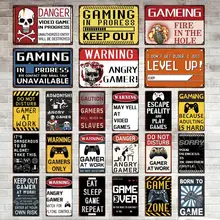 Metal Tin Sign Rustic Plate Gamer Warning Sign Vintage Gaming Poster Bar Pub Cafe Game Zone Gamer Room Wall Art Home Decoration
Metal Tin Sign Rustic Plate Gamer Warning Sign Vintage Gaming Poster Bar Pub Cafe Game Zone Gamer Room Wall Art Home Decoration