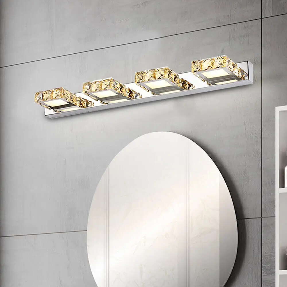 LED Lights for Bathroom Mirror 4 LED Crystal Mirror Front Vanity Lights Make-up Wall Lamp
LED Lights for Bathroom Mirror 4 LED Crystal Mirror Front Vanity Lights Make-up Wall Lamp