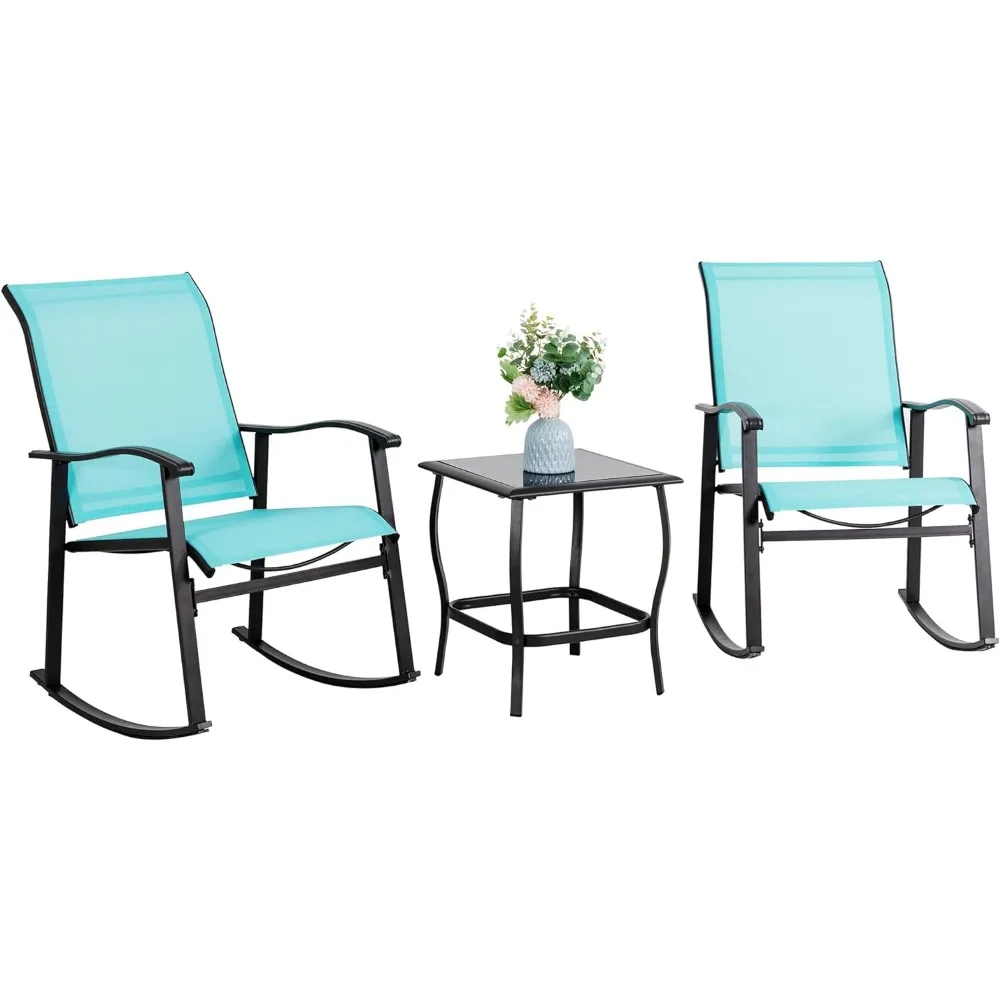 Rocking Chair Set of 2 , PE Wicker Rattan Small Bistro , Front Porch Furniture Rocking Chairs ,Cushioned Patio Rocker WithTable
Rocking Chair Set of 2 , PE Wicker Rattan Small Bistro , Front Porch Furniture Rocking Chairs ,Cushioned Patio Rocker WithTable