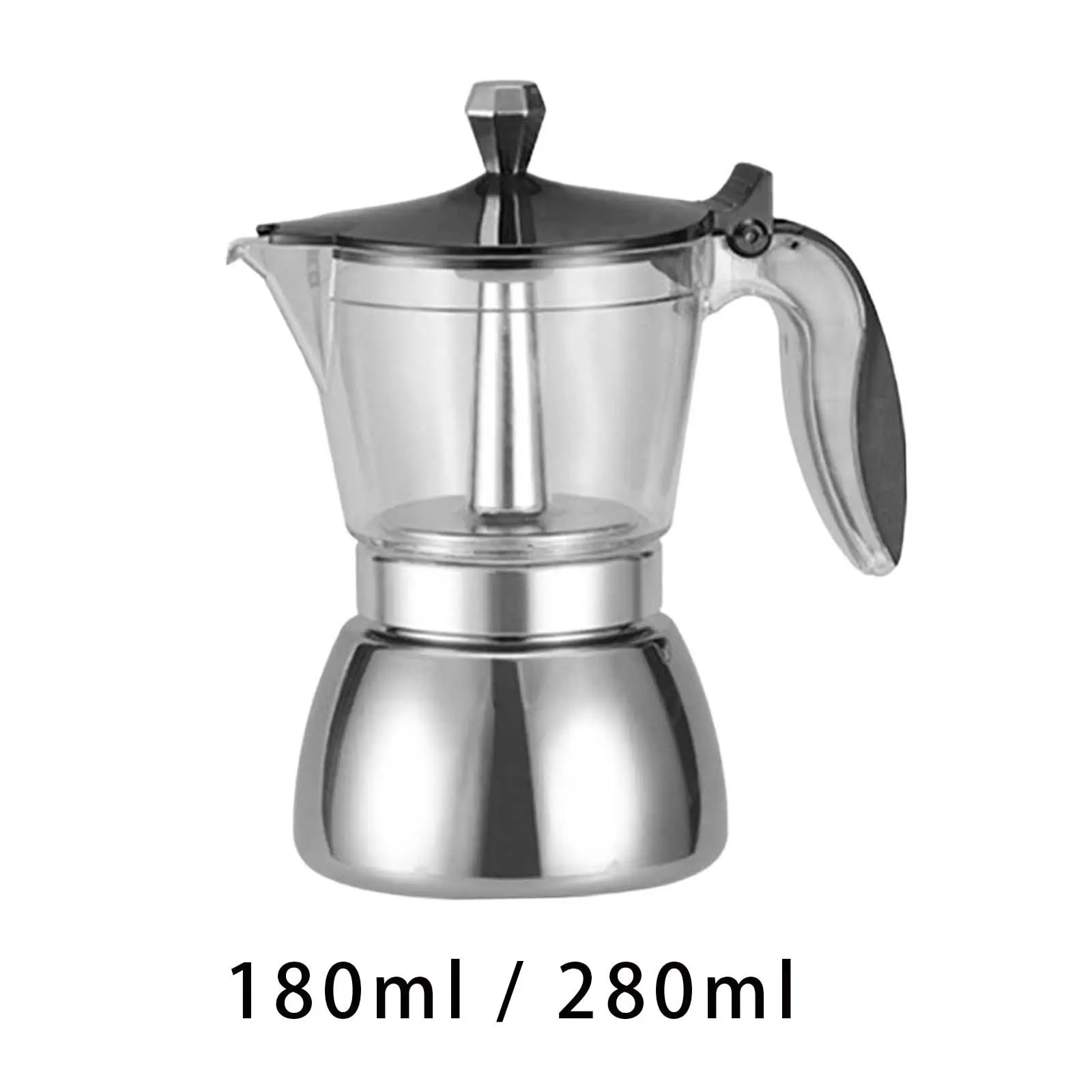 Moka Pot Easy to Clean Ergonomic Handle Italian Style Leakproof Espresso Maker Pot for Kitchen Accessory Restaurant
Moka Pot Easy to Clean Ergonomic Handle Italian Style Leakproof Espresso Maker Pot for Kitchen Accessory Restaurant