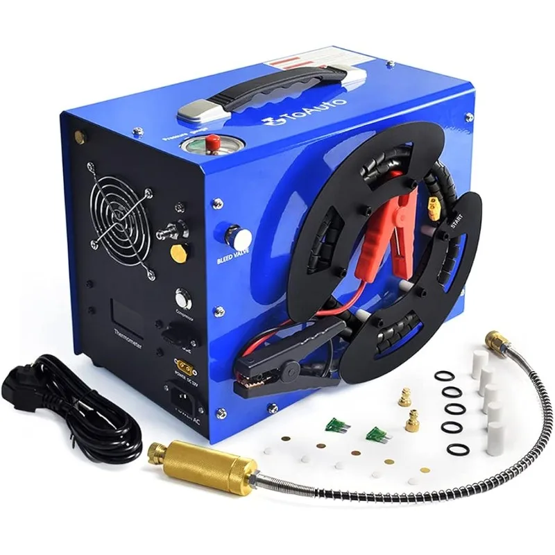 TOAUTO A3 PCP Air Compressor, Unique Vertical+Wire Spool Portable Design, Auto-Stop, Oil/Water-Free, 4500Psi/30Mpa
TOAUTO A3 PCP Air Compressor, Unique Vertical+Wire Spool Portable Design, Auto-Stop, Oil/Water-Free, 4500Psi/30Mpa