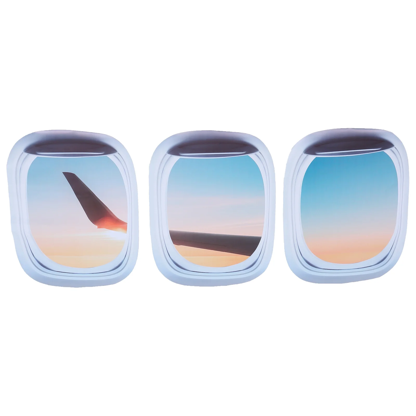 3 Pcs Stickers Simulation Airplane Window Decorative Wall Decal Mural Treatments Supplies
3 Pcs Stickers Simulation Airplane Window Decorative Wall Decal Mural Treatments Supplies