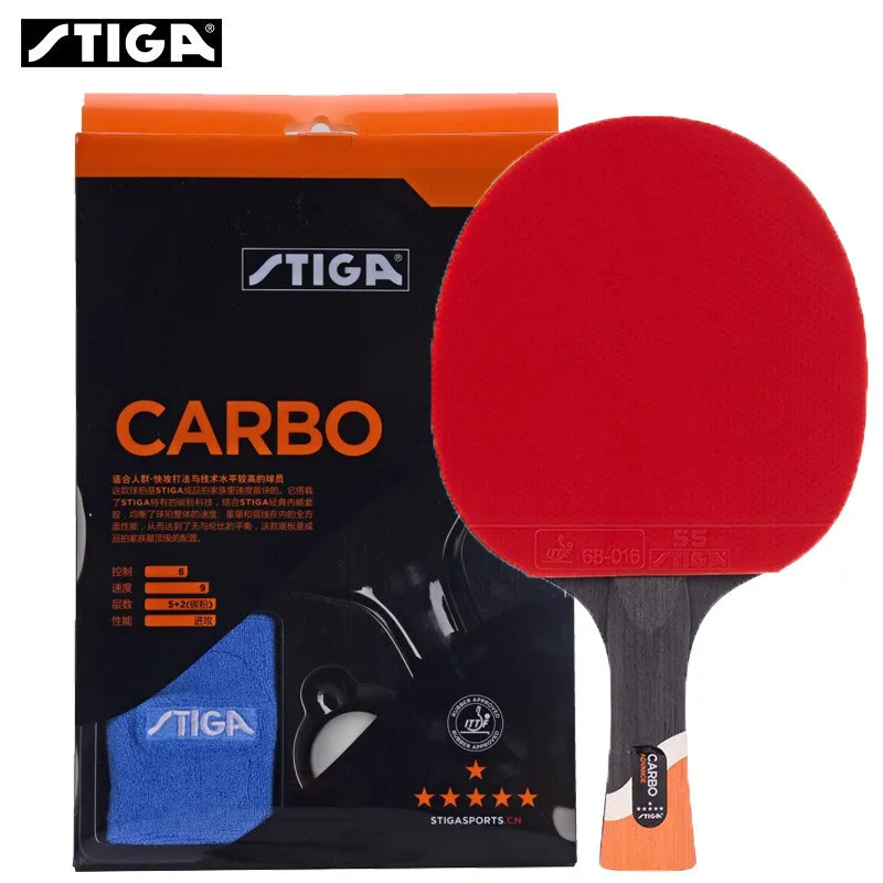 STIGA Table Tennis Racquet Professional Single racquet 6-star carbon table tennis racket
STIGA Table Tennis Racquet Professional Single racquet 6-star carbon table tennis racket