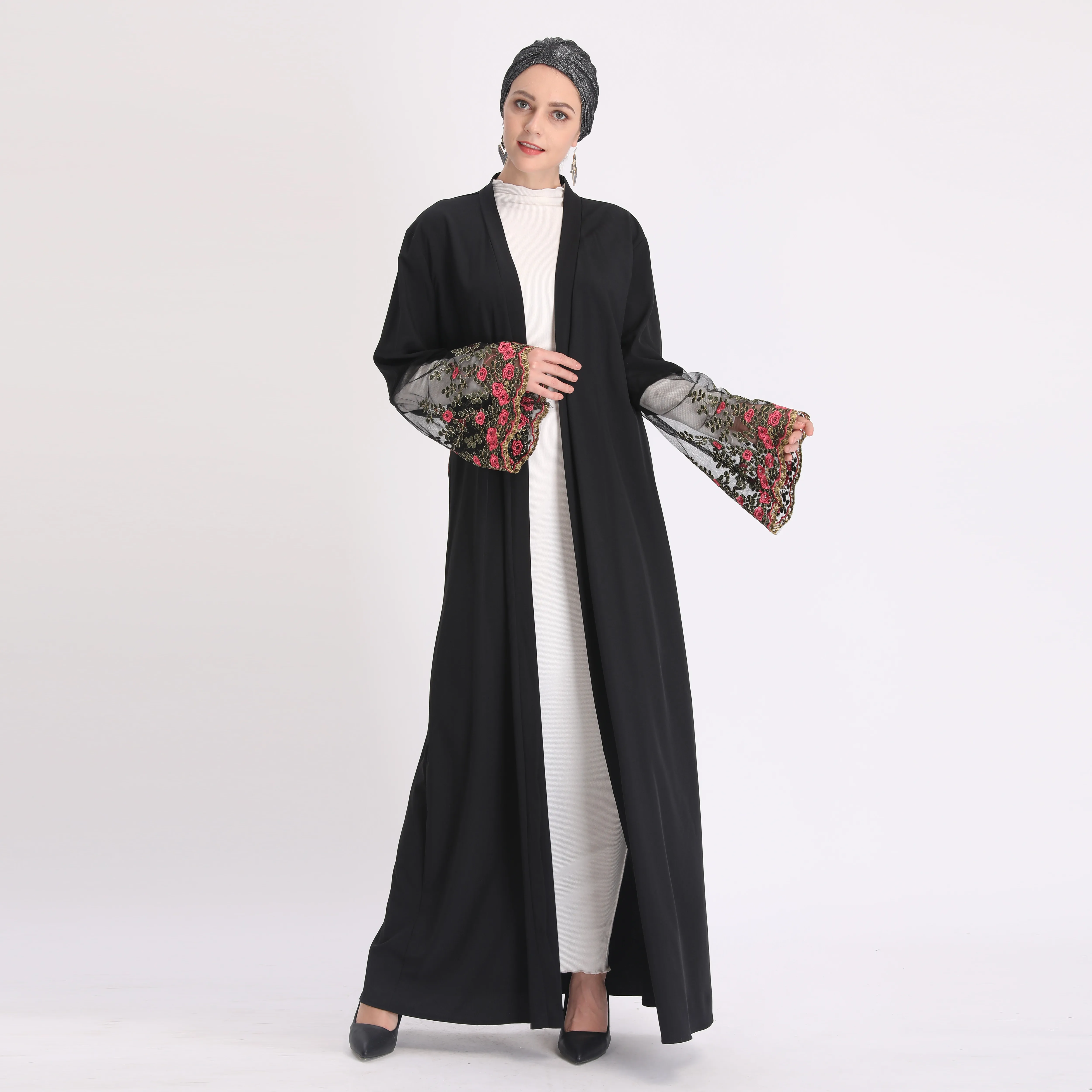 Wholesale new open cardigan muslim women kimono abaya maxi dress dubai kaftan long robe
Wholesale new open cardigan muslim women kimono abaya maxi dress dubai kaftan long robe