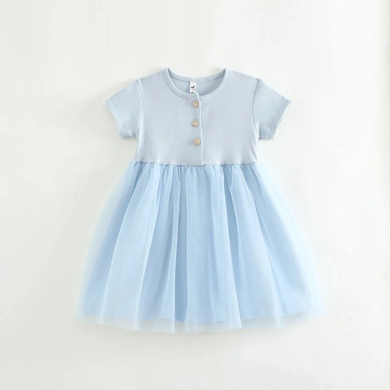 2024 842808 Summer Fashion Dress Blue Button Spliced Mesh Casual Dress Girl Outdoor Clothing 2 4 6 8 10 12 Years Old
2024 842808 Summer Fashion Dress Blue Button Spliced Mesh Casual Dress Girl Outdoor Clothing 2 4 6 8 10 12 Years Old
