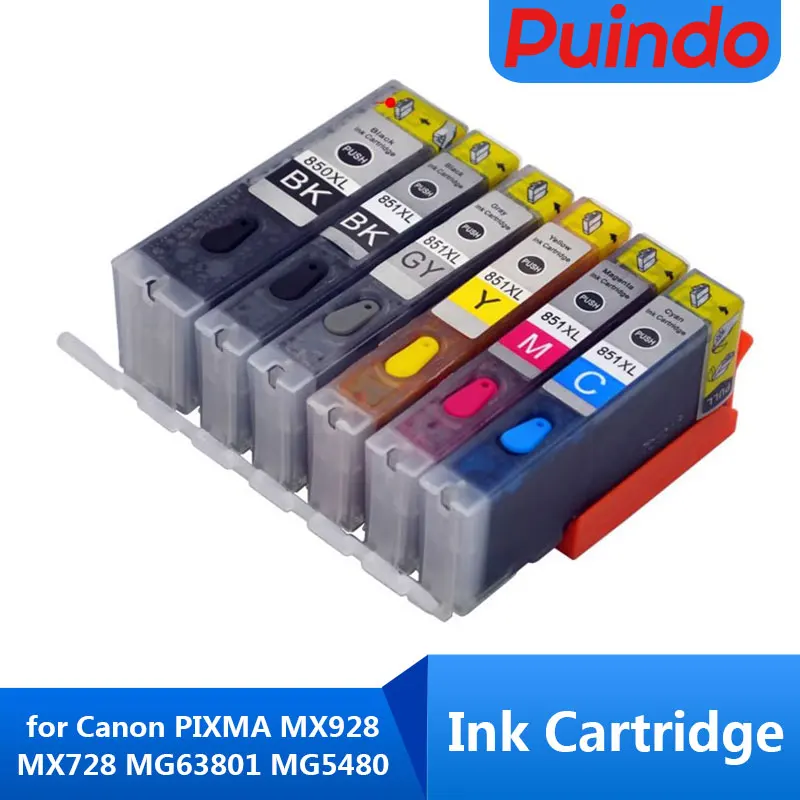 1set/6 colors High Quality 850XL Ink Cartridge for Canon PIXMA MX928 MX728 MG63801 MG5480 IP7280 5580 PGI850
1set/6 colors High Quality 850XL Ink Cartridge for Canon PIXMA MX928 MX728 MG63801 MG5480 IP7280 5580 PGI850
