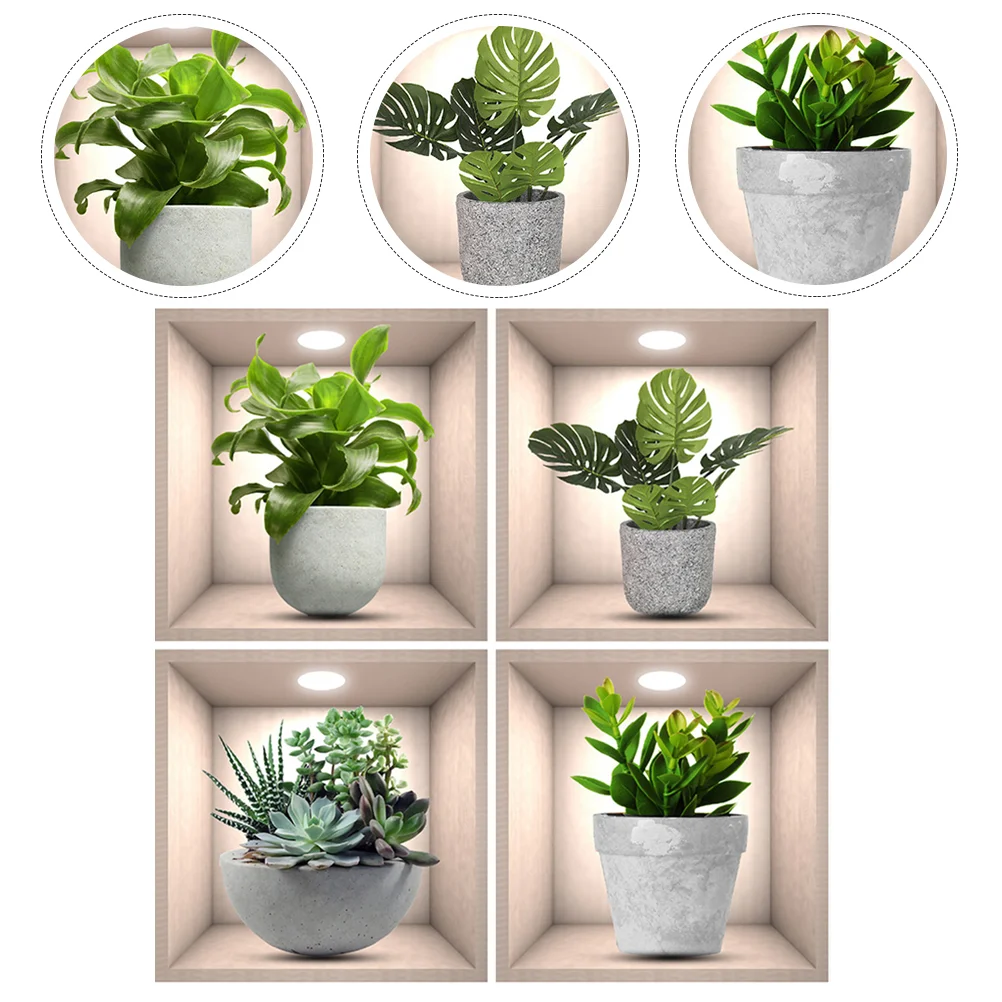 4 Pcs Wall Sticker Plant Stickers Home Summer Decor Room Bonsai Printed Decal Flower
4 Pcs Wall Sticker Plant Stickers Home Summer Decor Room Bonsai Printed Decal Flower
