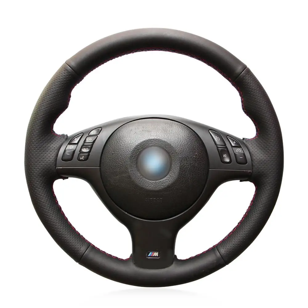 Mewant Black Leather Hand Stitching Steering Wheel Cover For BMW M3 M5 E36 E46 E39 E60 E61 F30 F80 X5 330i 525i 530i 330Ci
Mewant Black Leather Hand Stitching Steering Wheel Cover For BMW M3 M5 E36 E46 E39 E60 E61 F30 F80 X5 330i 525i 530i 330Ci