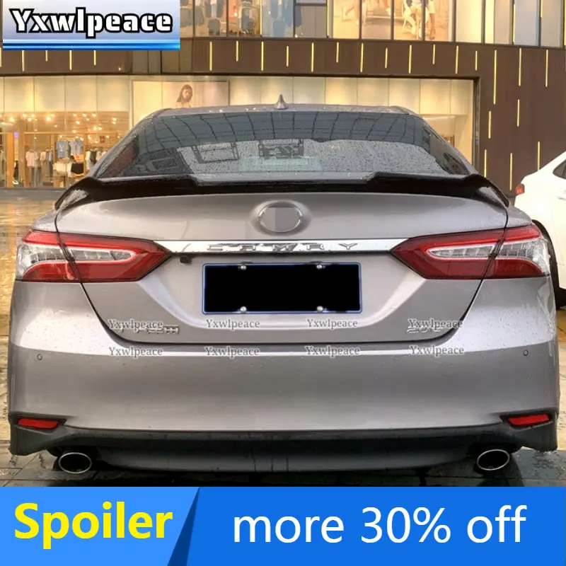 

For Toyota Camry 2018 2019 2020 2021 2022 Spoiler ABS Material Primer Color Rear Trunk Wing Spoiler Body Kit Accessories