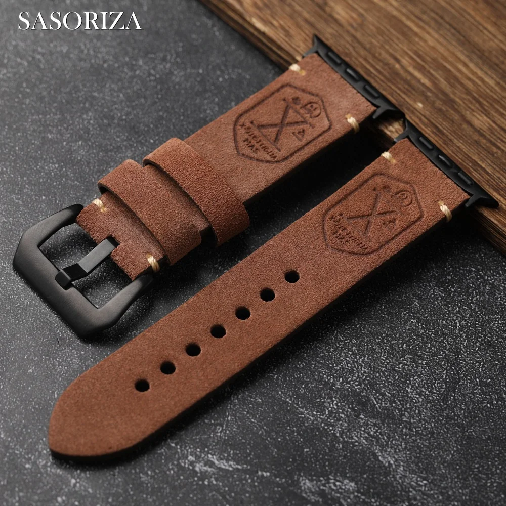 

Vintage genuine leather watch band for Apple Watch 1/2/3/4/5/6/7/8/SE/SE2/Ultra 38mm 40mm 41mm 42mm 44mm 45mm 49mm watch strap