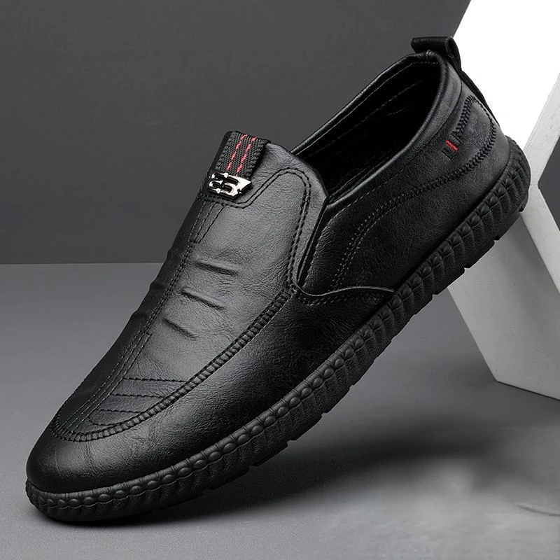 Breathable Business Leather Men Shoes Summer Slip on Loafers Men Casual Leather Shoes Black Flats Driving Shoes Moccasins
Breathable Business Leather Men Shoes Summer Slip on Loafers Men Casual Leather Shoes Black Flats Driving Shoes Moccasins