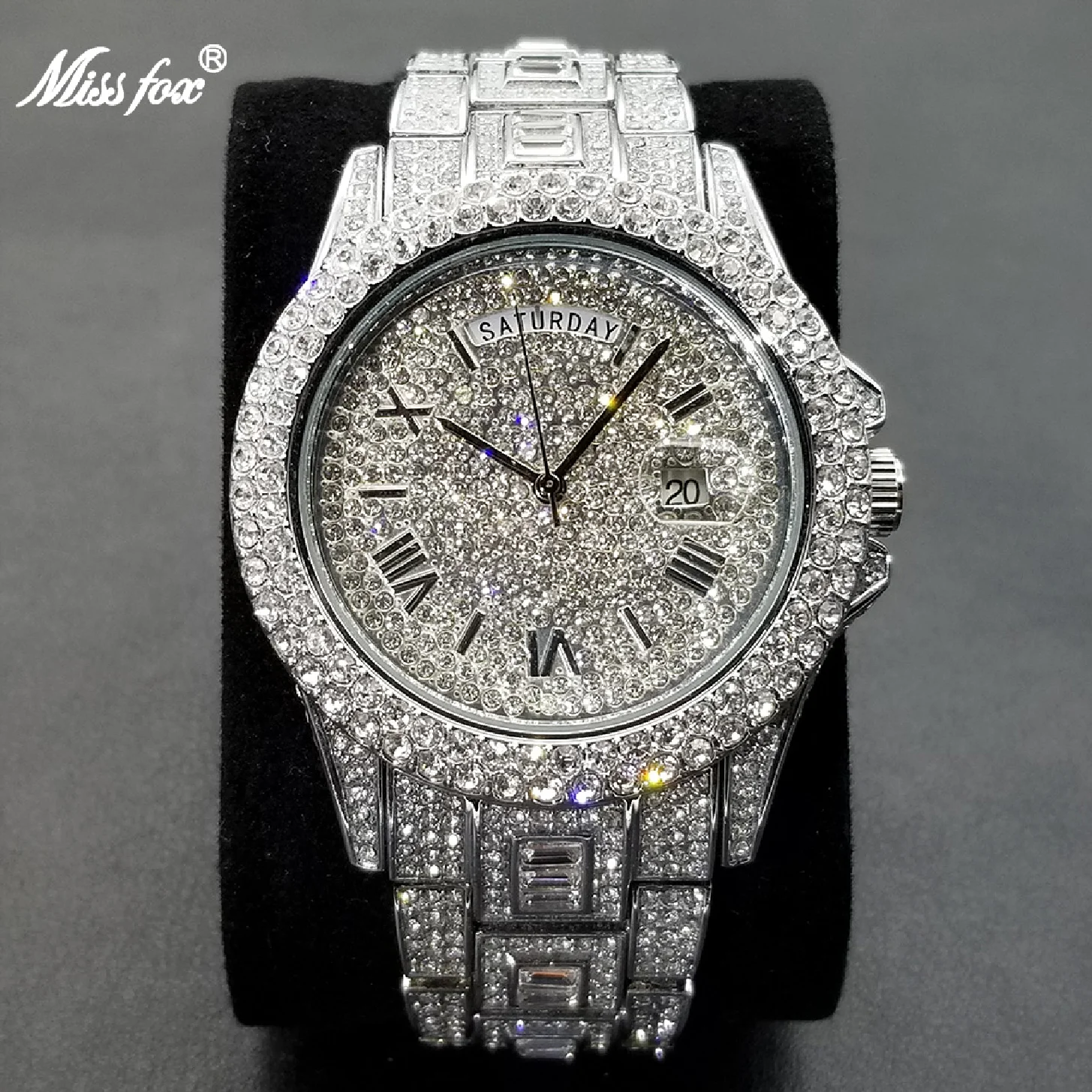 New Ice Out Day Date Men Watch Luxury Moissanite Silver Clock Hip Hop Stainless Steel Dual Calendar Waterproof Watches 2023 New
New Ice Out Day Date Men Watch Luxury Moissanite Silver Clock Hip Hop Stainless Steel Dual Calendar Waterproof Watches 2023 New