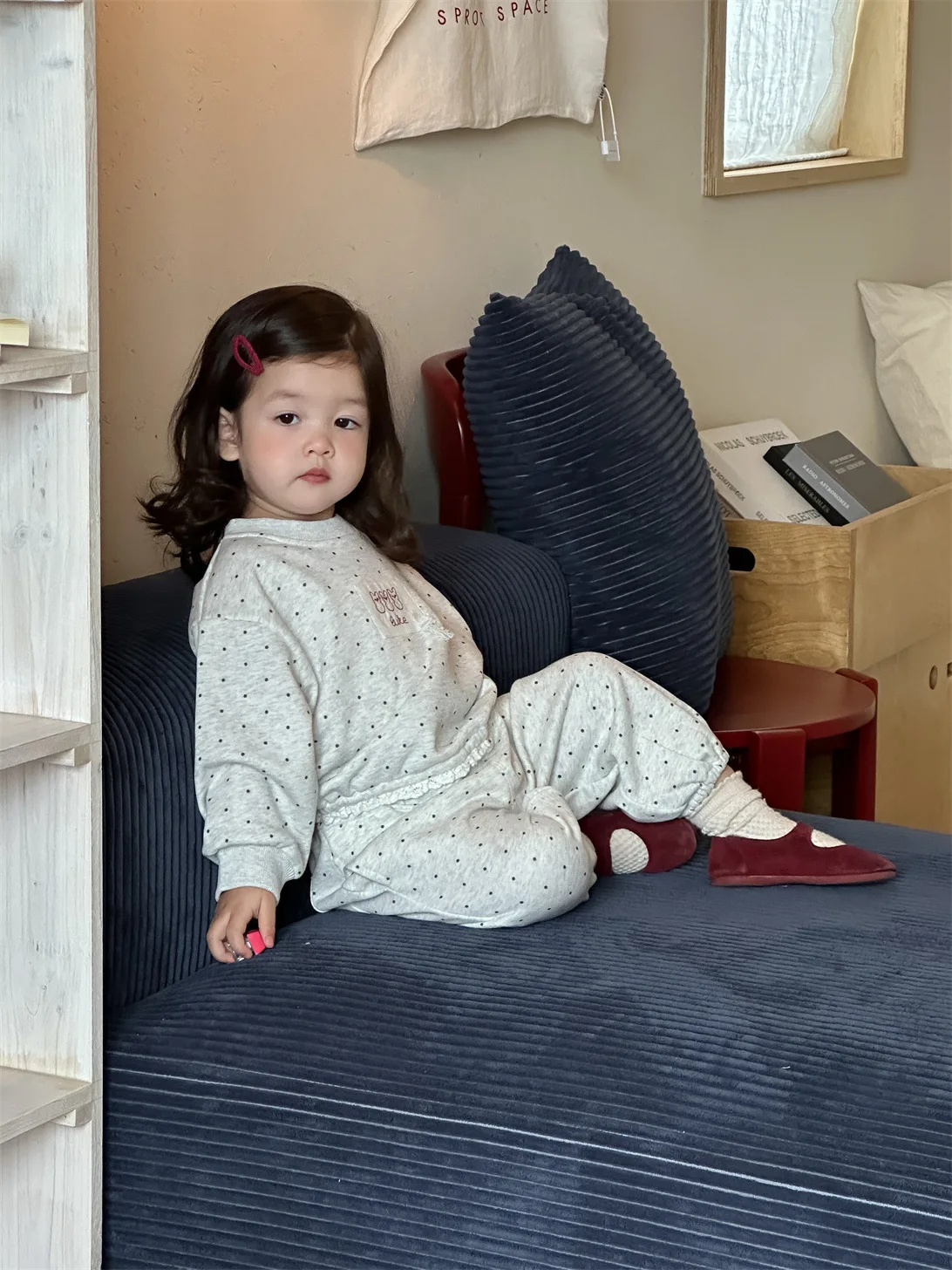 2025 Autumn New Baby Girl Long Sleeve Casual Clothes Set Toddler Dot Sweatshirt + Pants 2pcs Suit Cotton Toddler Girl Outfits 10 S38504c4a201342319c72d9fc0483145bk