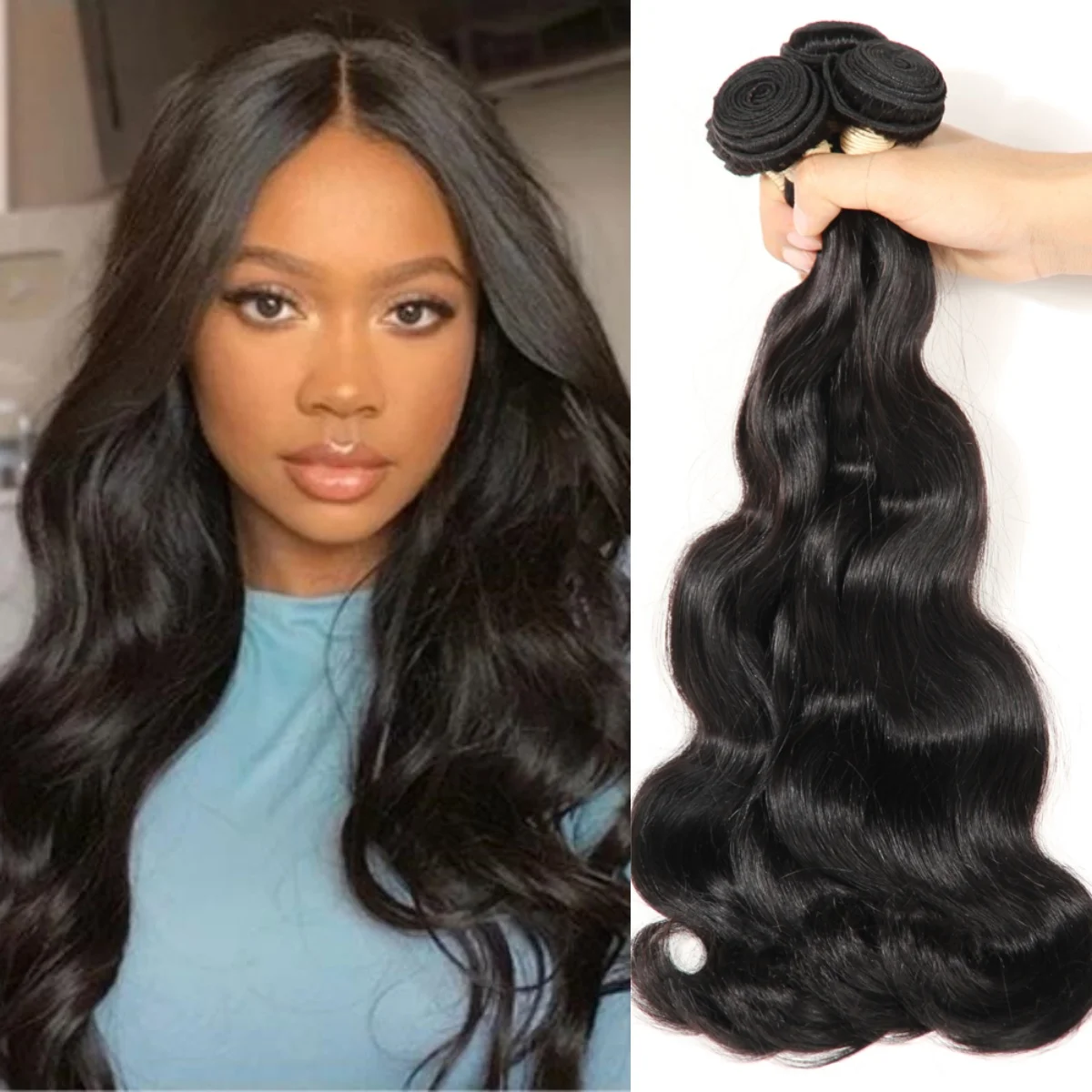 

50g Curly Bundles Human Hair Body Wave Bundles 100% Human Hair Natural Brazilian Hair Weave Bundle Raw Hair Extensions For Women