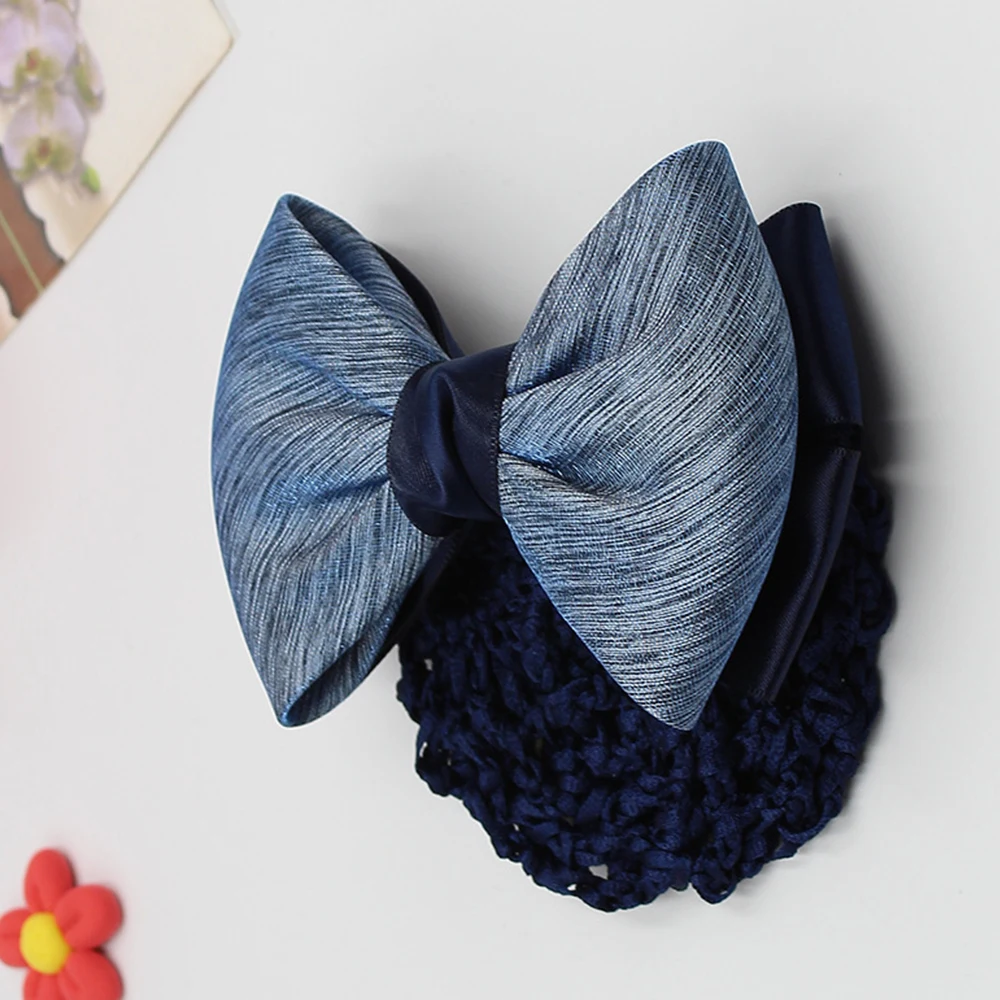 Women Bow Hair Net Barrette Ribbon Bowknot Hair Clip Bun Snood Hairgrips Office Lady Flight Attendant Hairpin Hair Accesories
Women Bow Hair Net Barrette Ribbon Bowknot Hair Clip Bun Snood Hairgrips Office Lady Flight Attendant Hairpin Hair Accesories
