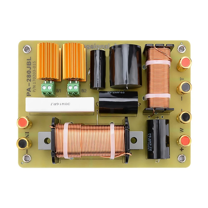 1 PCS 400W Audio Crossover 2 Way Frequency Divider Stage Filter For 15 Inch Speaker
1 PCS 400W Audio Crossover 2 Way Frequency Divider Stage Filter For 15 Inch Speaker