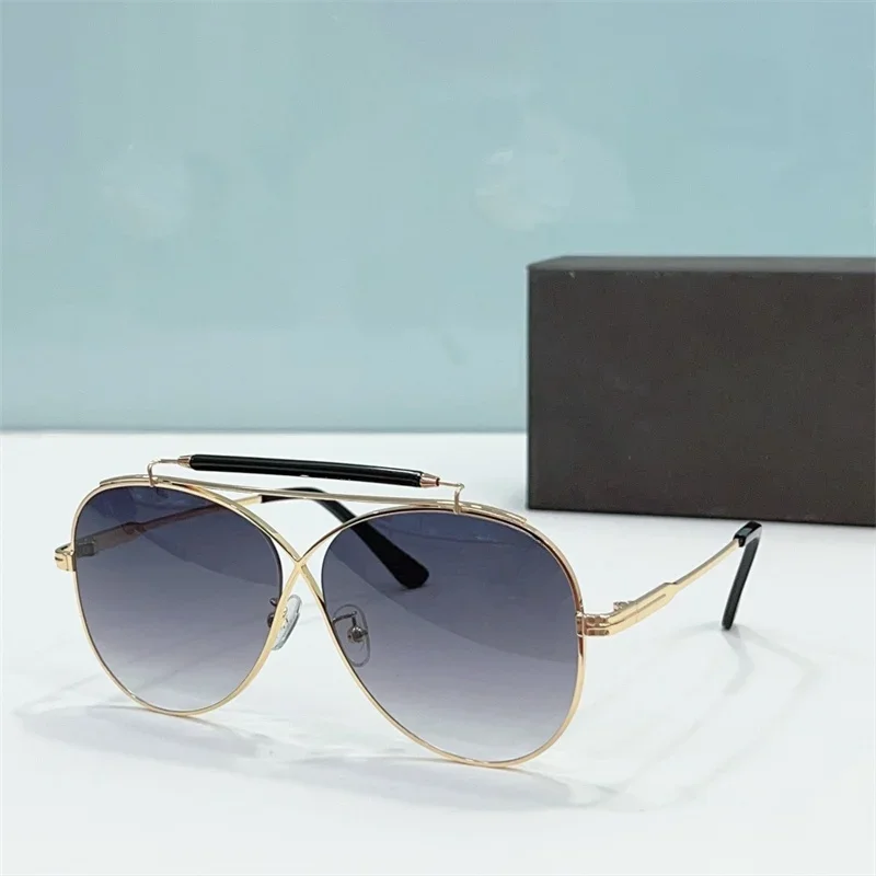 

Fashion Aviator Sunglasses for Women Men Tom Brand Metal UV Protected Sun Glasses Man FT0818 HOLDEN Oculos De Sol Feminino