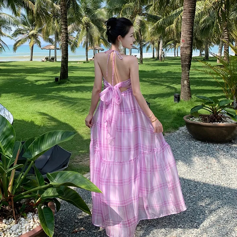 New Backless Summer Midi Fairycore Dresses 2024 Women Beach Long Elegant Lolita Purple Holiday Clothes Grunge Runway Vestidos
New Backless Summer Midi Fairycore Dresses 2024 Women Beach Long Elegant Lolita Purple Holiday Clothes Grunge Runway Vestidos