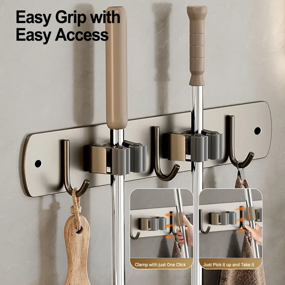 1 Pcs Aluminum Mop Holder Clips Hook Wall Mount Mop Broom Organizer Rack Bathroom Broom Brush Mop Storage Rack Accessories
1 Pcs Aluminum Mop Holder Clips Hook Wall Mount Mop Broom Organizer Rack Bathroom Broom Brush Mop Storage Rack Accessories