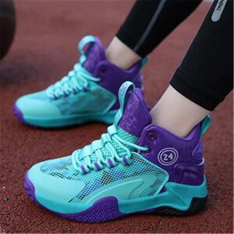 Kids Basketball Shoes High Top Boys Sports Shoe Children's Sneakers Non Slip Damping Student Training Air Mesh Shoes
Kids Basketball Shoes High Top Boys Sports Shoe Children's Sneakers Non Slip Damping Student Training Air Mesh Shoes