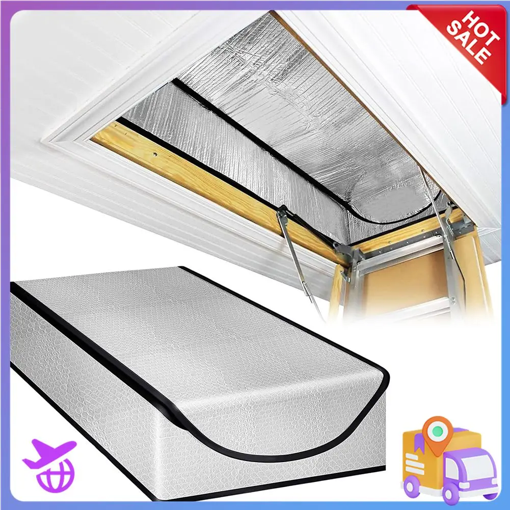 Aluminum Attic Tent Insulation Cover All Seasons Universal Dust Attic Stair Heat Shield Double Sided Aluminum Foil Attics Cover
Aluminum Attic Tent Insulation Cover All Seasons Universal Dust Attic Stair Heat Shield Double Sided Aluminum Foil Attics Cover