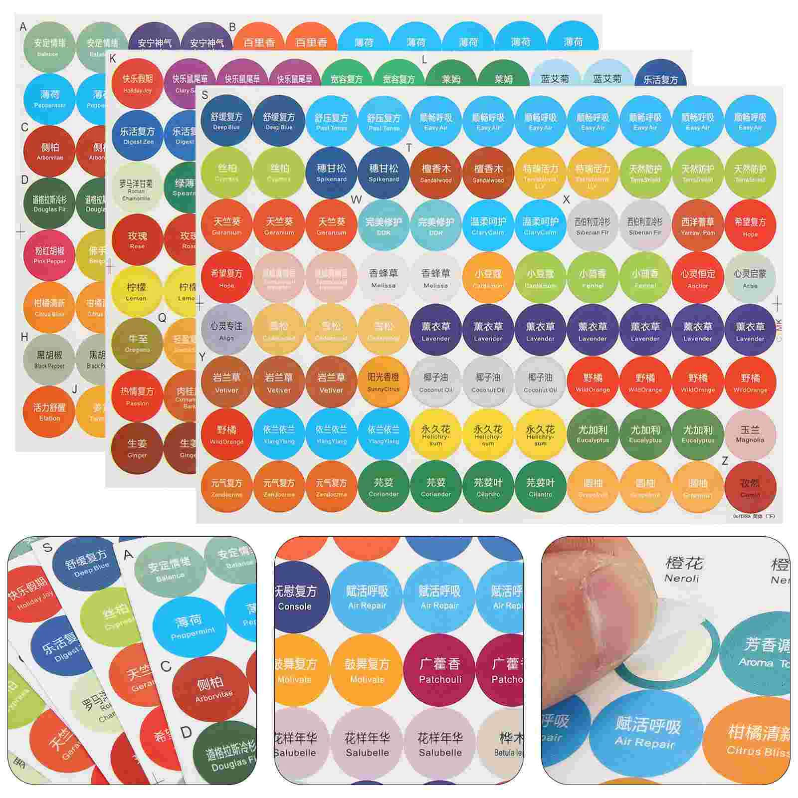 4 Sets Essential Oil Bottle Cap Stickers Labels for Bottles Aromatherapy Containers Round Plastic Roller
4 Sets Essential Oil Bottle Cap Stickers Labels for Bottles Aromatherapy Containers Round Plastic Roller