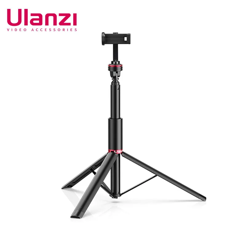 

Ulanzi MT-54 Portable Light Stand 1.55m 1-1.5kg Load Light Stand Tripod with Phone Clip for Camera Smartphone Fill Light