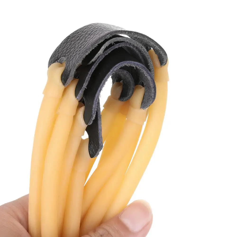 

1Pcs Elastic Rubber Band Replacement Bungee For Outdoor Slingshot Catapult Hunting Elastica Latex Tube Anti-slip leatherPortable