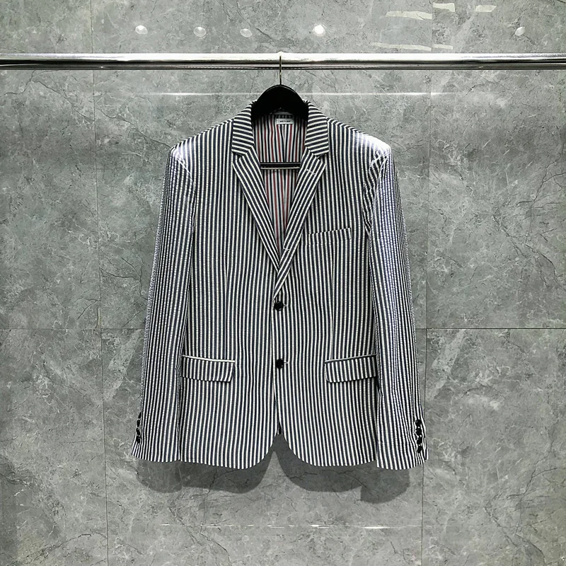TB BROWIN Men Suit Striped Blazer Spring Autumn Mens Casual Stylish Fashion Coats Button Down Design Loose Mens Suit Jacket
TB BROWIN Men Suit Striped Blazer Spring Autumn Mens Casual Stylish Fashion Coats Button Down Design Loose Mens Suit Jacket