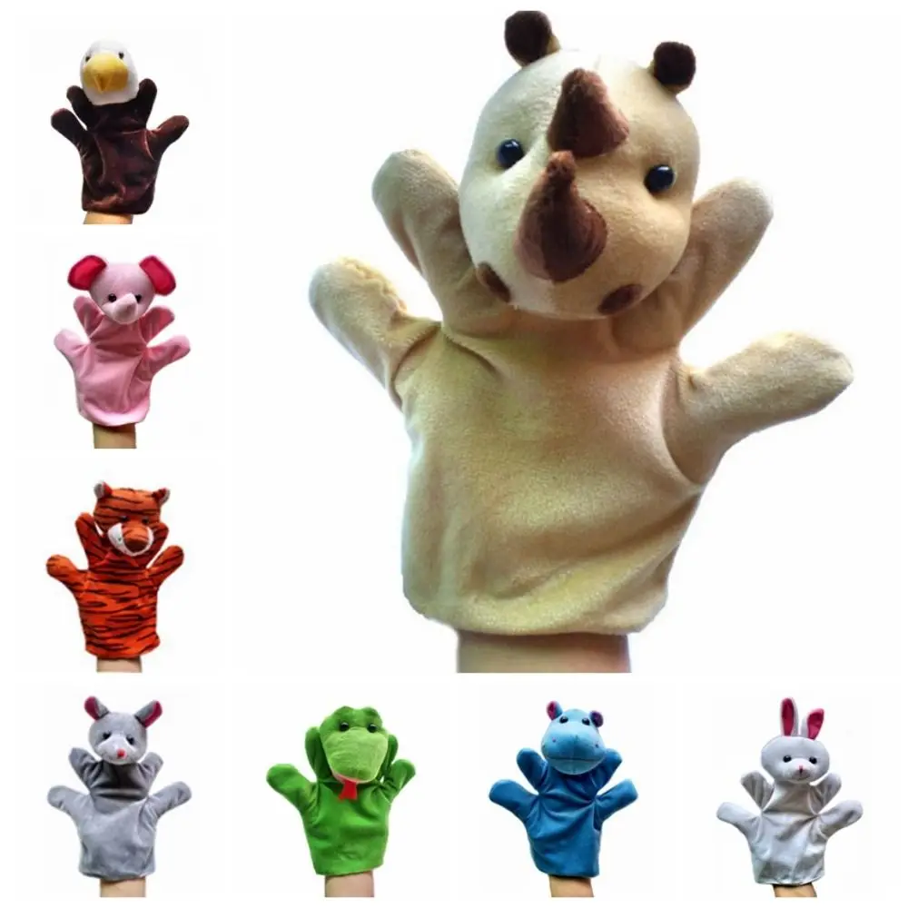 

24 Types Hand Puppets For Animal Cloth Plush Toy Adorable Hand Puppets Props Dolls Cartoon Animal Animals Hand Finger Puppet