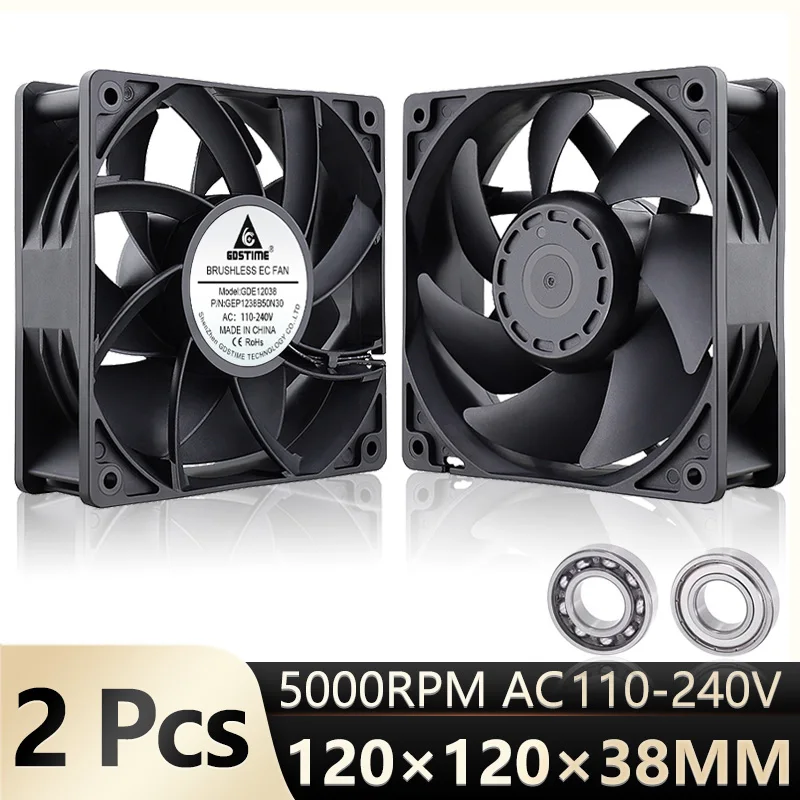 2 шт. Gdstime 120 × 120 × 38 мм EC бесщеточный вентилятор 12038 двойной шар 12 см вентилятор AC 110 в 120 в 220 в 240 в большой воздушный охладитель ПК Вентилятор шасси
2 шт. Gdstime 120 × 120 × 38 мм EC бесщеточный вентилятор 12038 двойной шар 12 см вентилятор AC 110 в 120 в 220 в 240 в большой воздушный охладитель ПК Вентилятор шасси