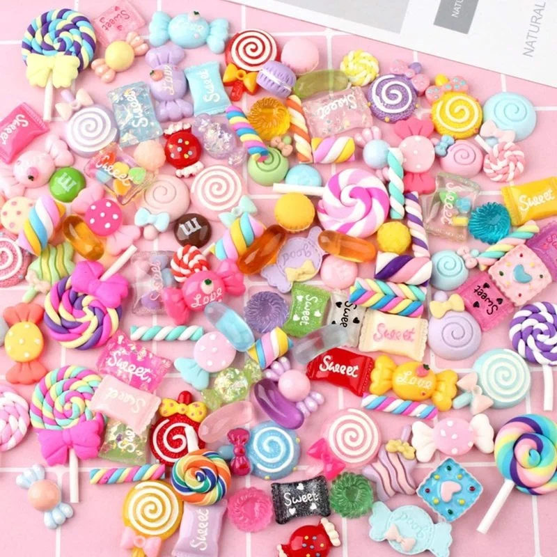 20 Pcs Candy Slime Charms Cute Set Mixed Resin Sweets Flatback Slime Making Supplies for DIY Craft Making Ornament Accessories
20 Pcs Candy Slime Charms Cute Set Mixed Resin Sweets Flatback Slime Making Supplies for DIY Craft Making Ornament Accessories