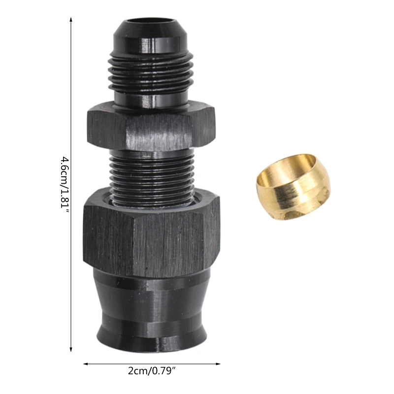 5/16" Hardline Tube to 6AN Male AN6 Male to 3/8" Flare Hose Fitting Aluminum Black Anodized Straight Fitting Joint AOS
5/16" Hardline Tube to 6AN Male AN6 Male to 3/8" Flare Hose Fitting Aluminum Black Anodized Straight Fitting Joint AOS