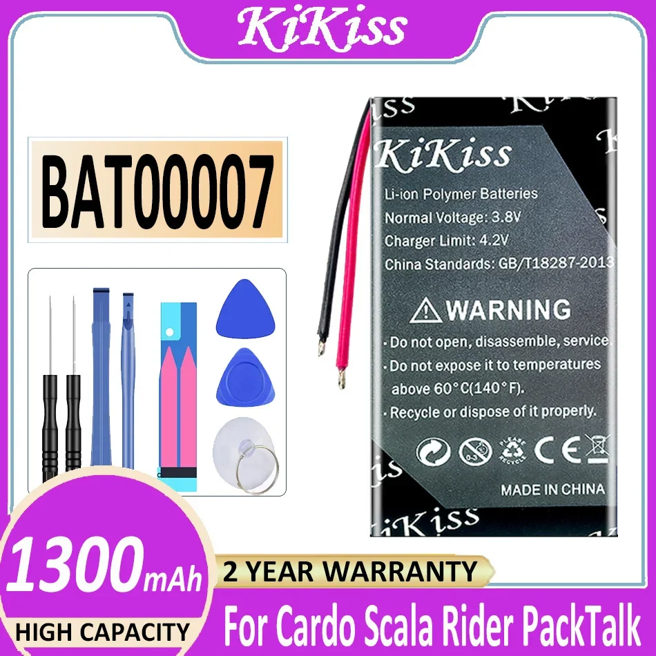 

KiKiss Battery BAT00007 1300mAh For Cardo Scala Rider PackTalk Digital Bateria