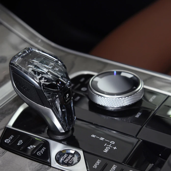 

Car Interior Accessories Crystal 3-piece Set Multimedia Knob Start Button Gear Shift Knob for X5 G05 2019-2020