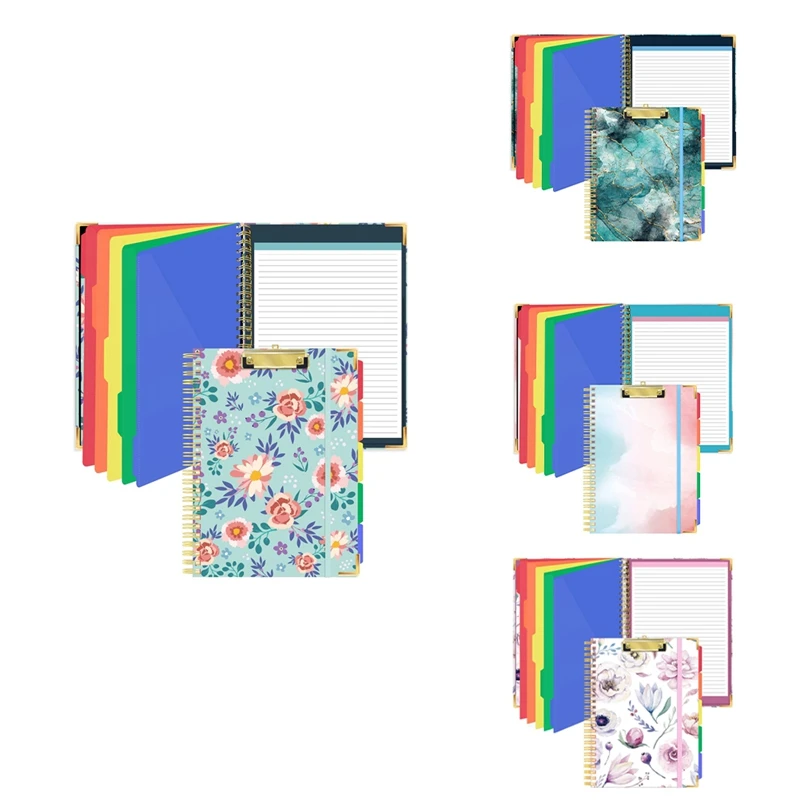 Paper Clipboard With Refillable Lined Notepad For Size(11.5X8.5Inch), 5 Extra Colour Storage Dividers With 10 Pockets C
Paper Clipboard With Refillable Lined Notepad For Size(11.5X8.5Inch), 5 Extra Colour Storage Dividers With 10 Pockets C