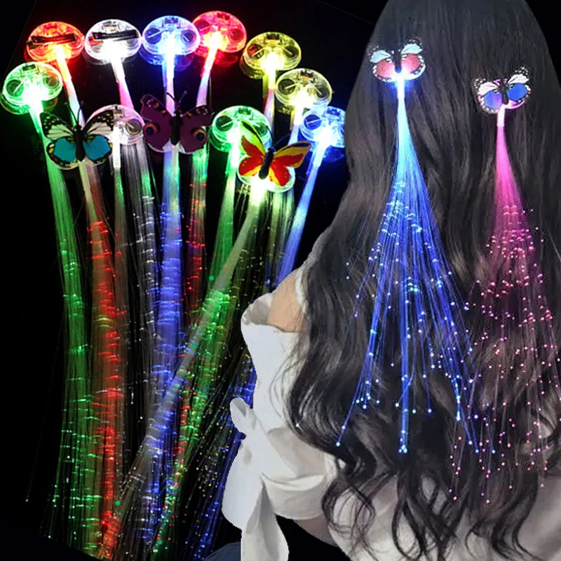 New Glowing Hair Braid Christmas Decorations LED Headband Party Hairlights Halloween Glowing Braid Clip Neon Birthday Glow Rave
New Glowing Hair Braid Christmas Decorations LED Headband Party Hairlights Halloween Glowing Braid Clip Neon Birthday Glow Rave