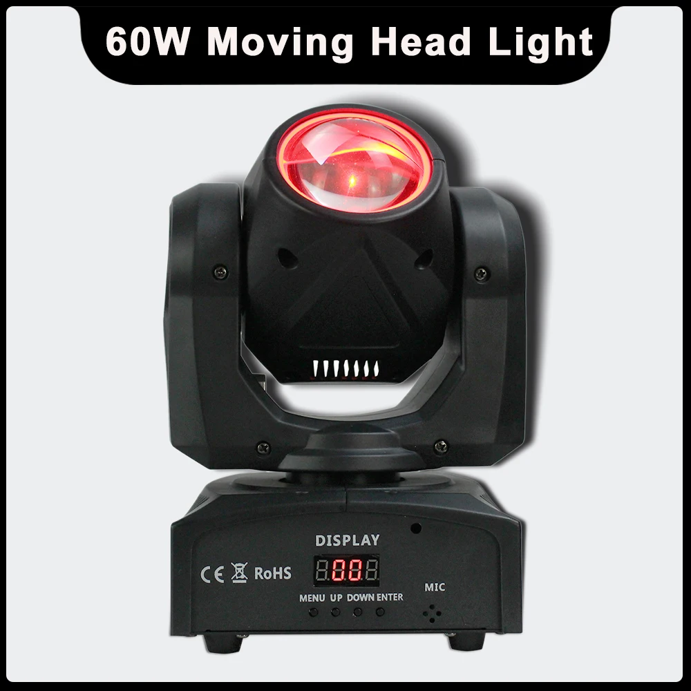 

YUER NEW 0sram 60W Moving Head Spot Light Dmx Strobe Beam Effect Light For Club Bar Dj Stage Lighting Party Disco Wedding Event