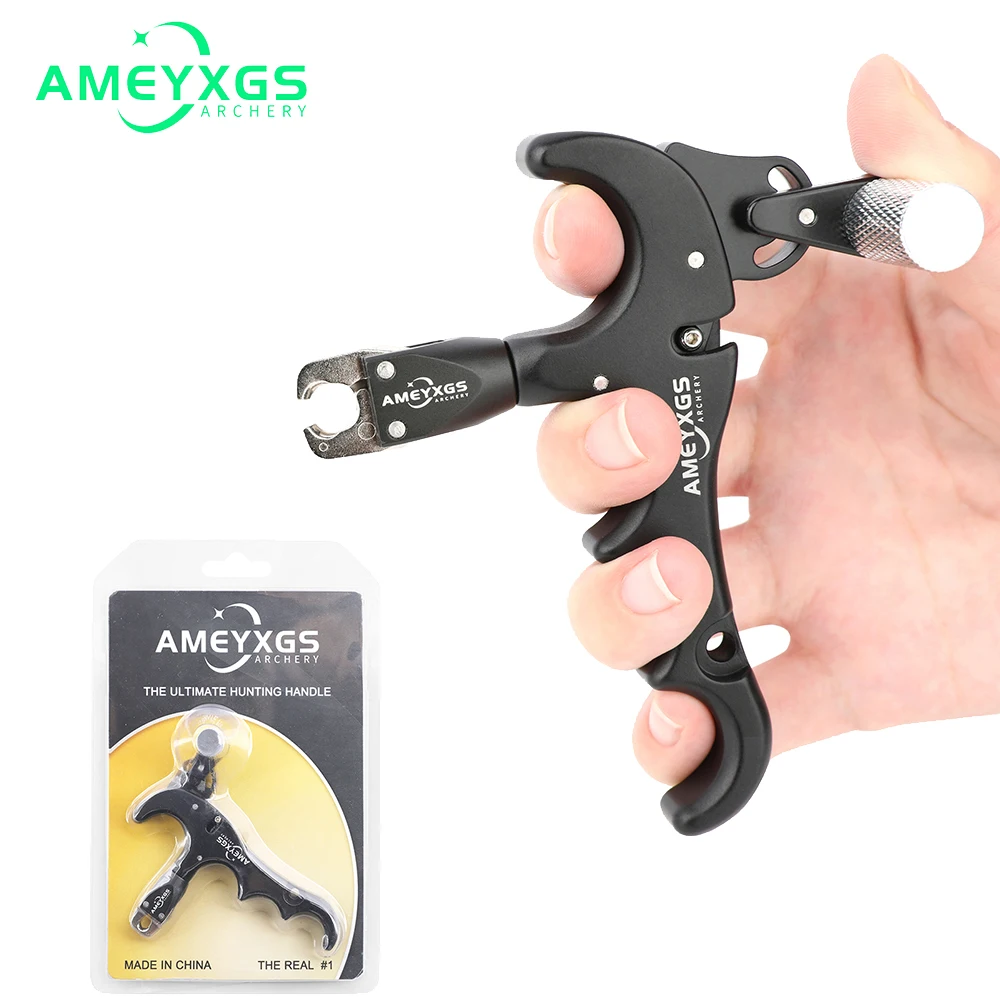 Adjustable Archery Compound Bow Release Aid 4 Finger Thumb Bow Aid Releaser 360 Degree Rotation Left/Right Hand Release Aid
Adjustable Archery Compound Bow Release Aid 4 Finger Thumb Bow Aid Releaser 360 Degree Rotation Left/Right Hand Release Aid